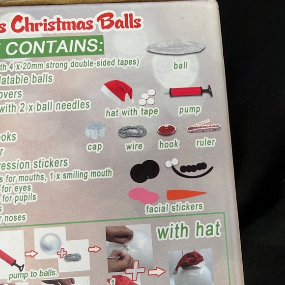 Hand Painted Christmas Balls Crafts Snowman Balls Indoor Outdoor decorations new - Picture 4 of 12